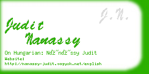 judit nanassy business card
